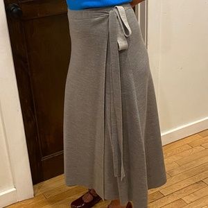 Merino Wool Wrap Skirt
